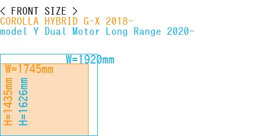 #COROLLA HYBRID G-X 2018- + model Y Dual Motor Long Range 2020-